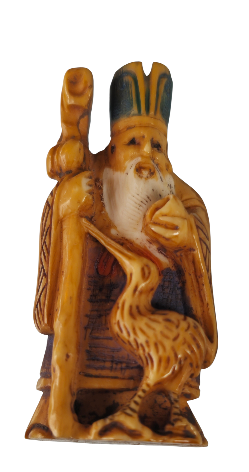 נצוקי אמיתי!
עשוי מחומר מגולף טבעי!
נדיר!
חתום.
6 ס"מ.