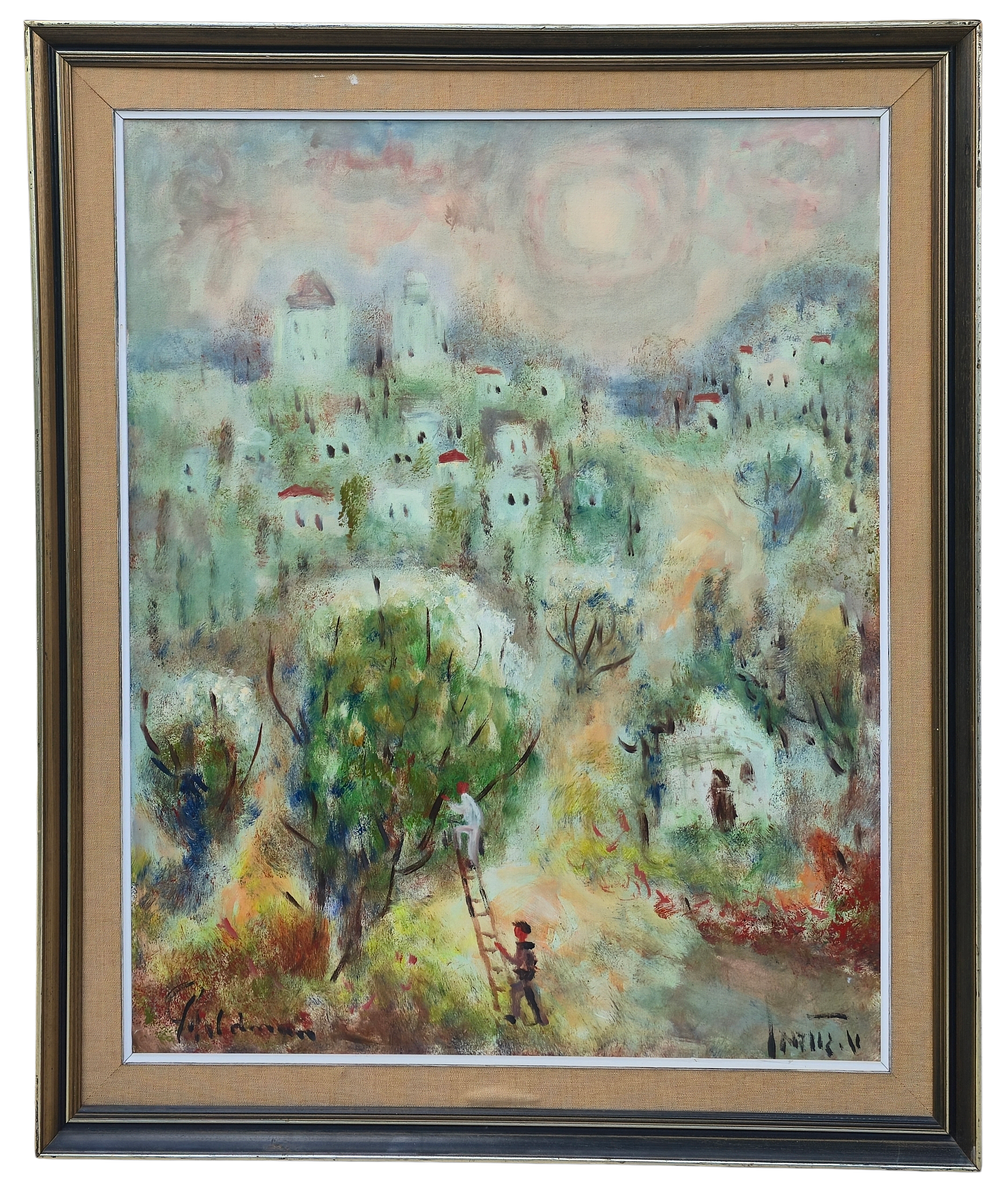 אלברט גולדמן 
שמן על בד 
100&times;80 ס"מ
חתום 
ציור גדול ומיוחד