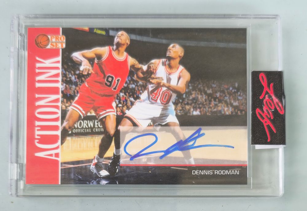 דניס רודמן קלף חתום ידני ונדיר!