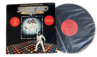 תקליט פסקול סרט הדיסקוטקים שגעון המוזיקה SATURDAY NIGHT FEVER במצב מעולה