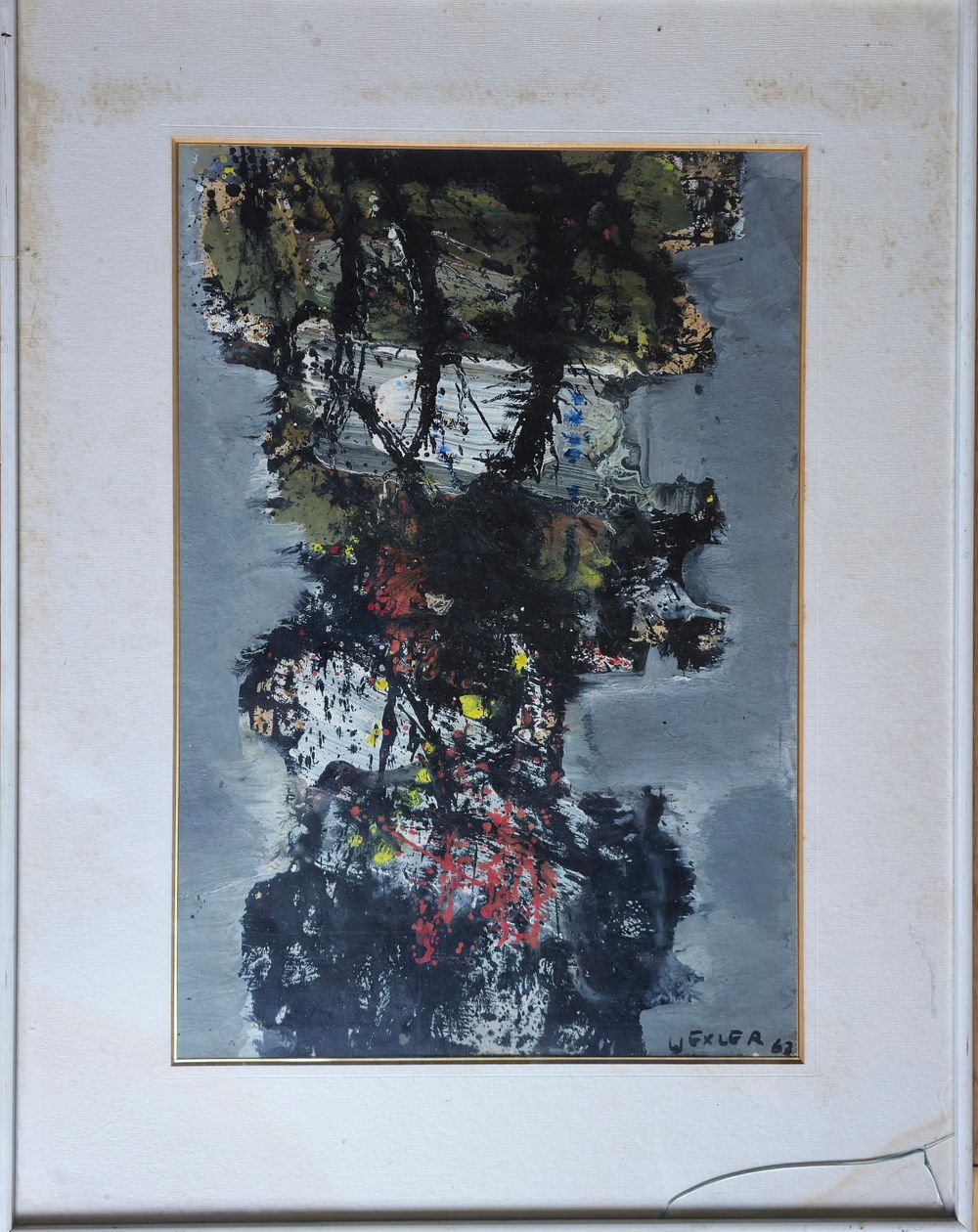 ציור של הצייר וכסלר משנת 63! 
טכניקת ביצוע צבעי שמן על נייר. בלאי טבעי. 
גודל ציור ללא מסגרת 