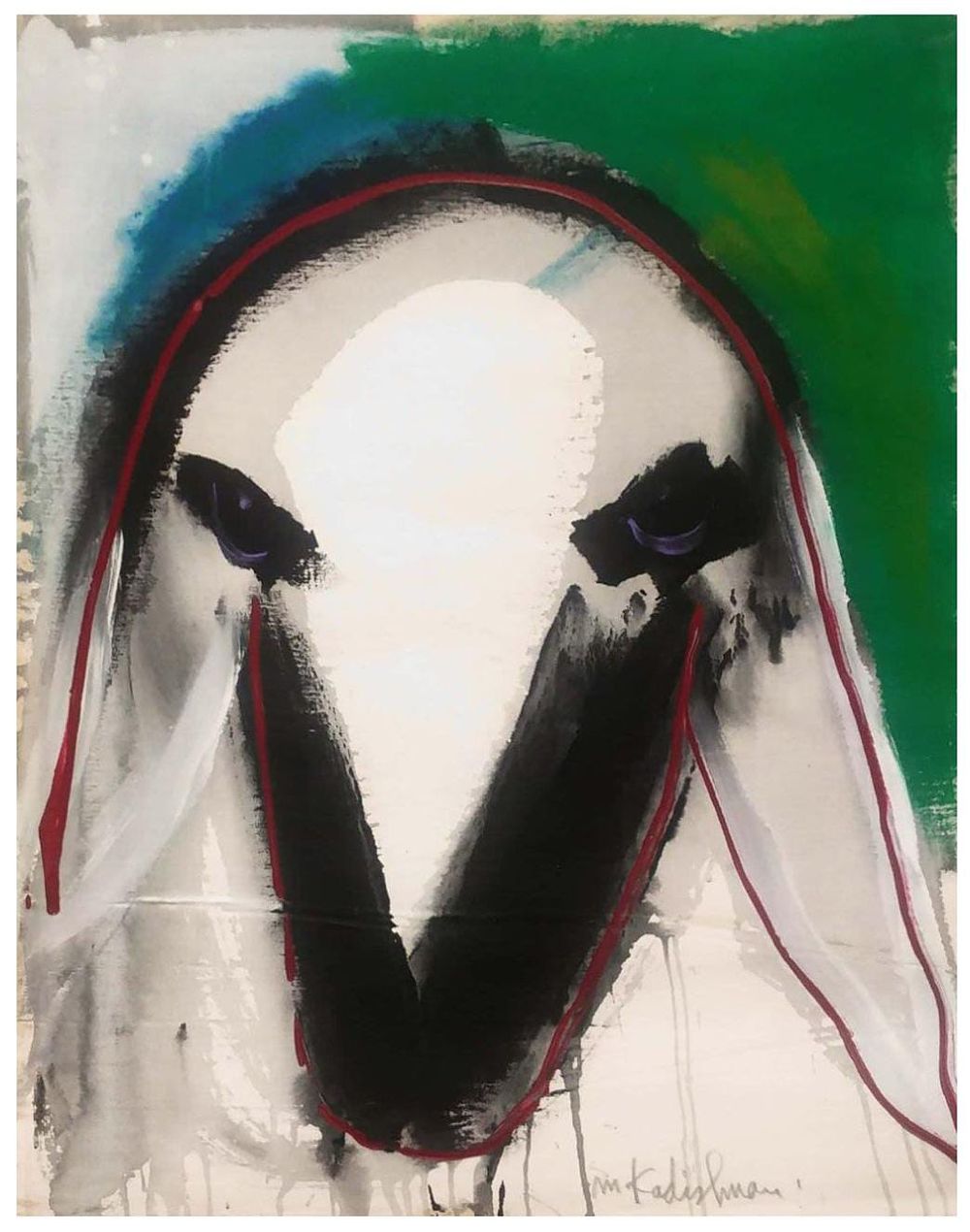 מנשה קדישמן
אקריליק על בד
חתום מקדימה ומאחורה
80&times;60 ס"מ