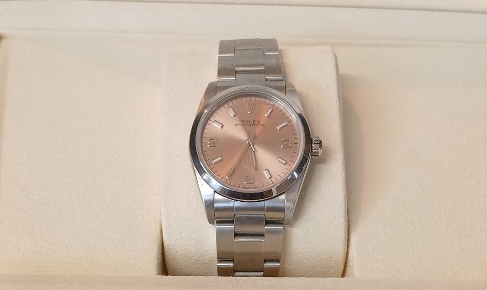 רולקס 31 מ"מ
לוח ורוד בייבי
פרפשונל.
שנת 2006 כחדש!!!!
בשנים אלו לא היו כרטיסים !