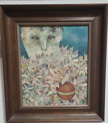 עבודה מדהימה , שמן מקור מריו דורטי , mario duretti , גודל 40X50 . עבודות שלו מתחילות ב 300$