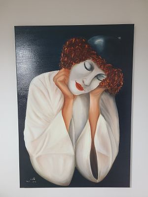 ציור שמן מקור , תמר מלכה , 2012 , גודל 70X100 , עבודה מלאת נוכחות