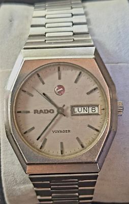 vintage RADO VOYAGER watch Automatic 17 Jewels Day / Date Indicator36m