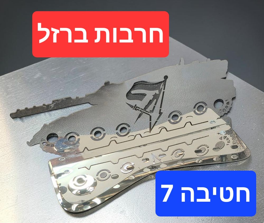 חרבות ברזל
חטיבה 7 שיריון
חנוכייה ממתכת נדירה! לא ניתן להשיג!!!
חולקו ללוחמים צה"ל בחטיבה 
