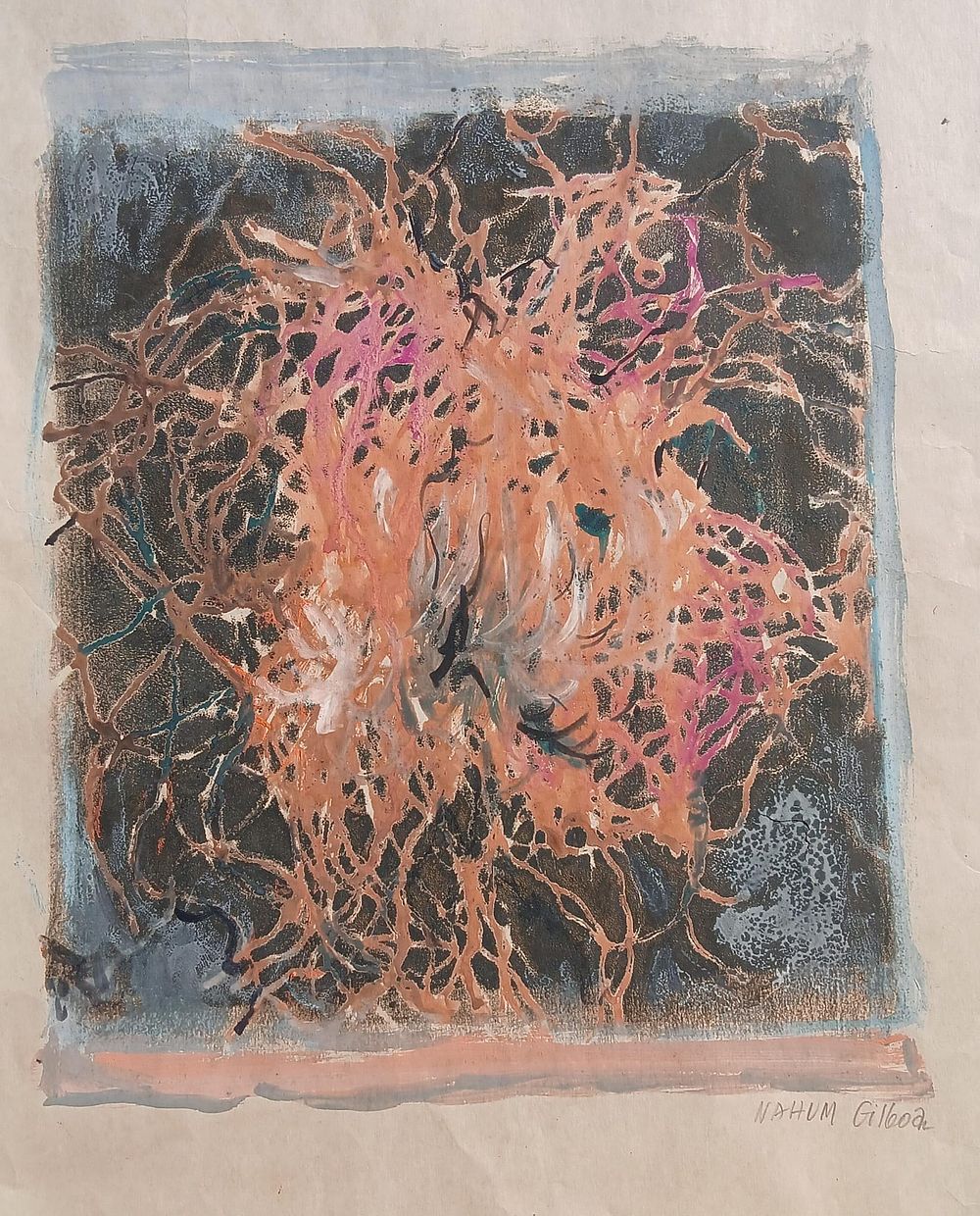 נחום גלבוע
גואש על נייר
33&times;40