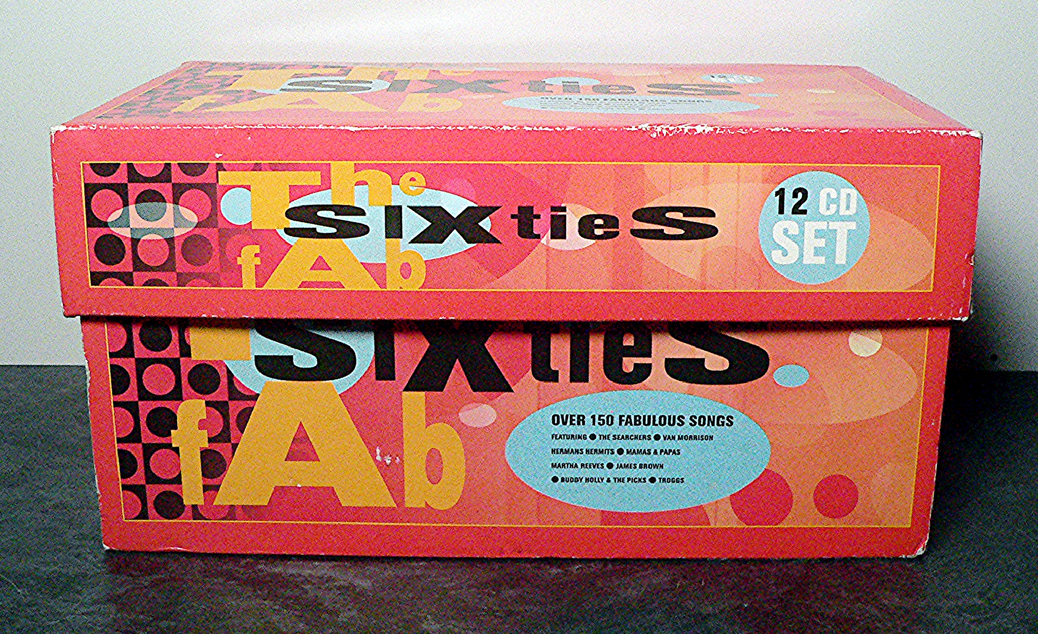 "The Fab Sixties" 12 CD Box Set 150+ Songs Buddy Holly Bee Gees Troggs Drifters