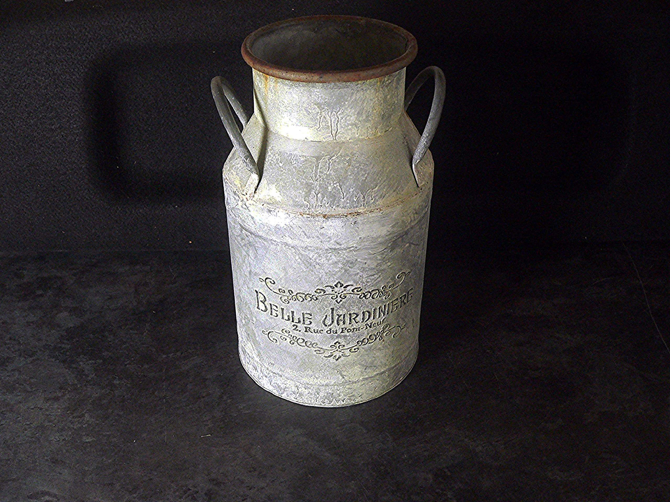 13" Metal Garden Milk Churn Planter Ornament