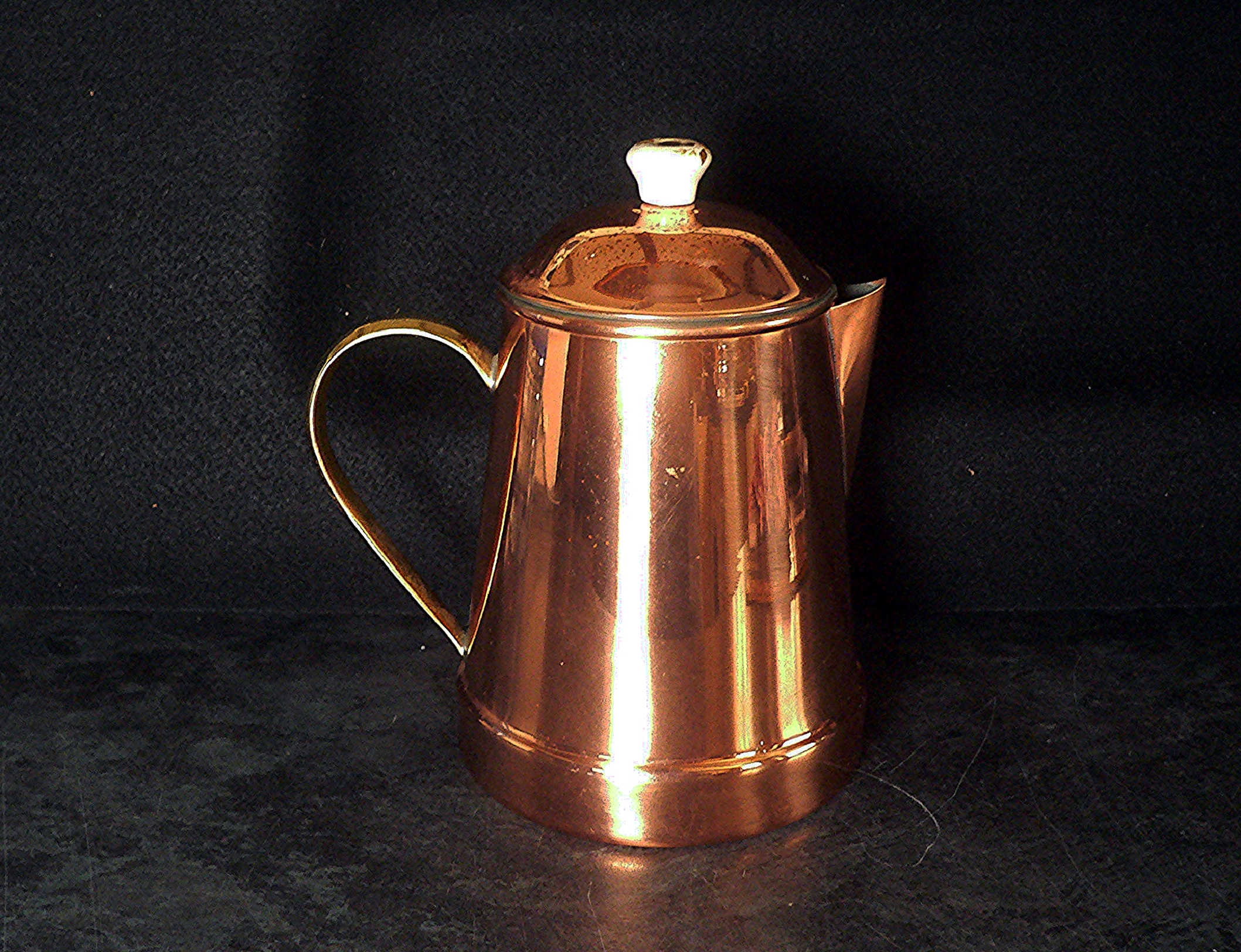 Contemporary copper coffee pot