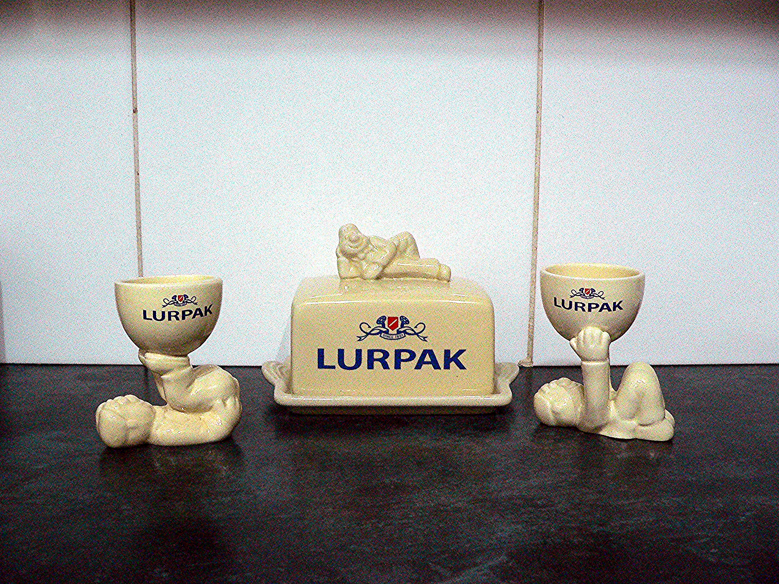 Lurpak Trio. Butter dish & two egg cups