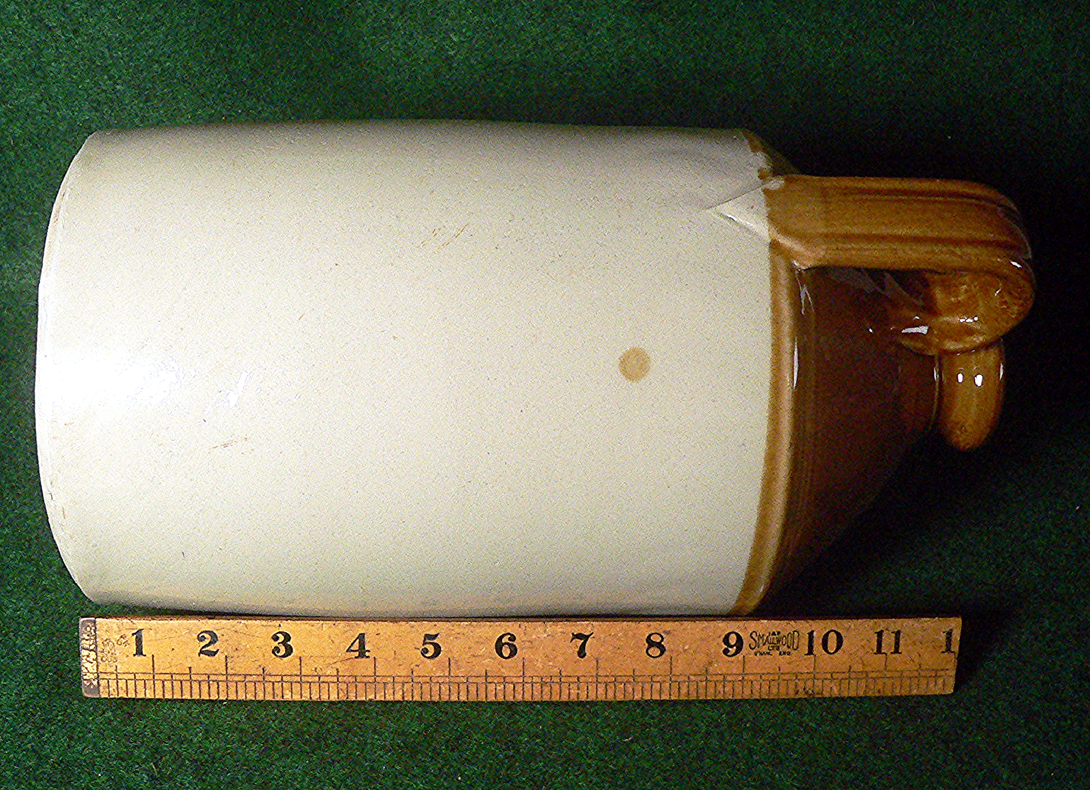 (NO POST) Antique Victorian Stoneware Flagon H. Glover & Sons London E.1. 13" - 33cm (NO post on this item)