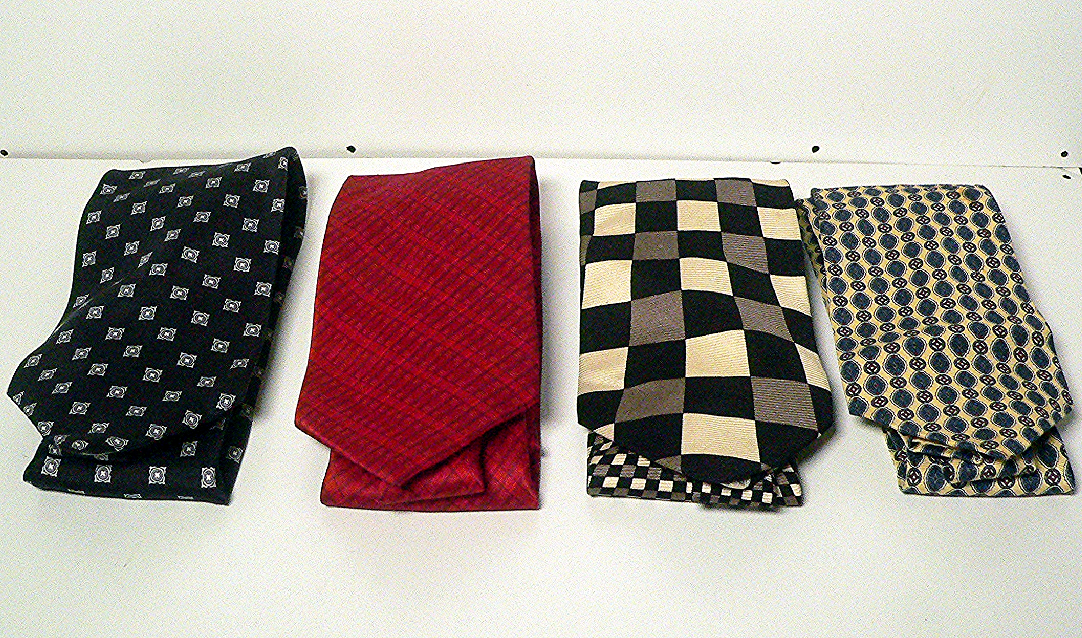 4 x 100% Silk Ties Frangi of Italy, Woods & Gray, St Michael, Windsor