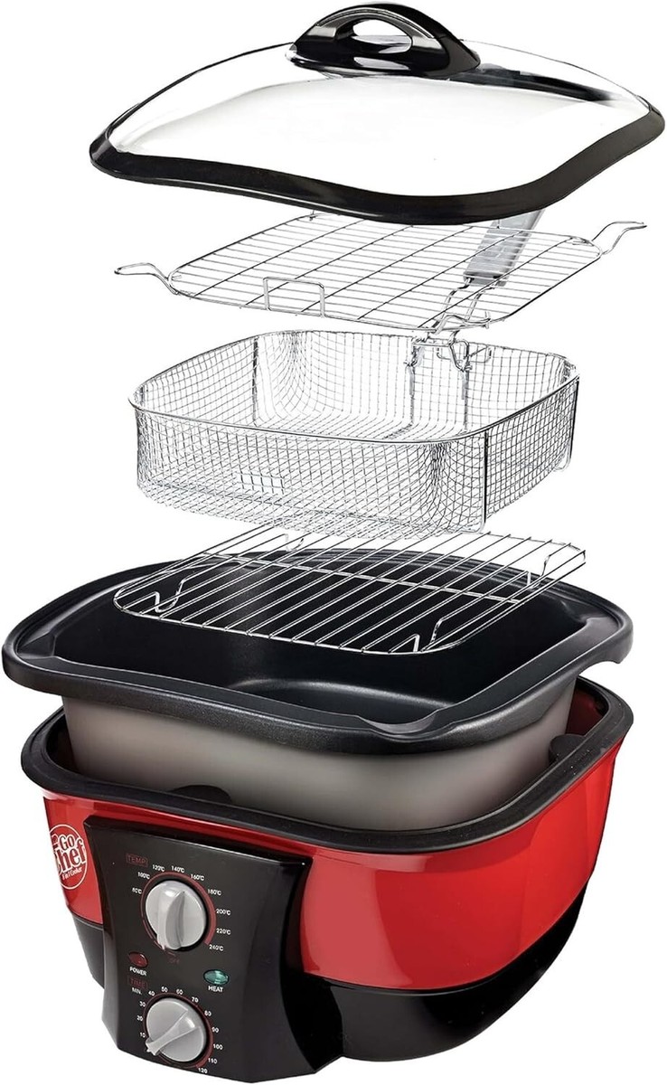 Go Chef 8-in-1 Multi Cooker Slow Cook, Steam, Fry, Bake - Brand new old stock
