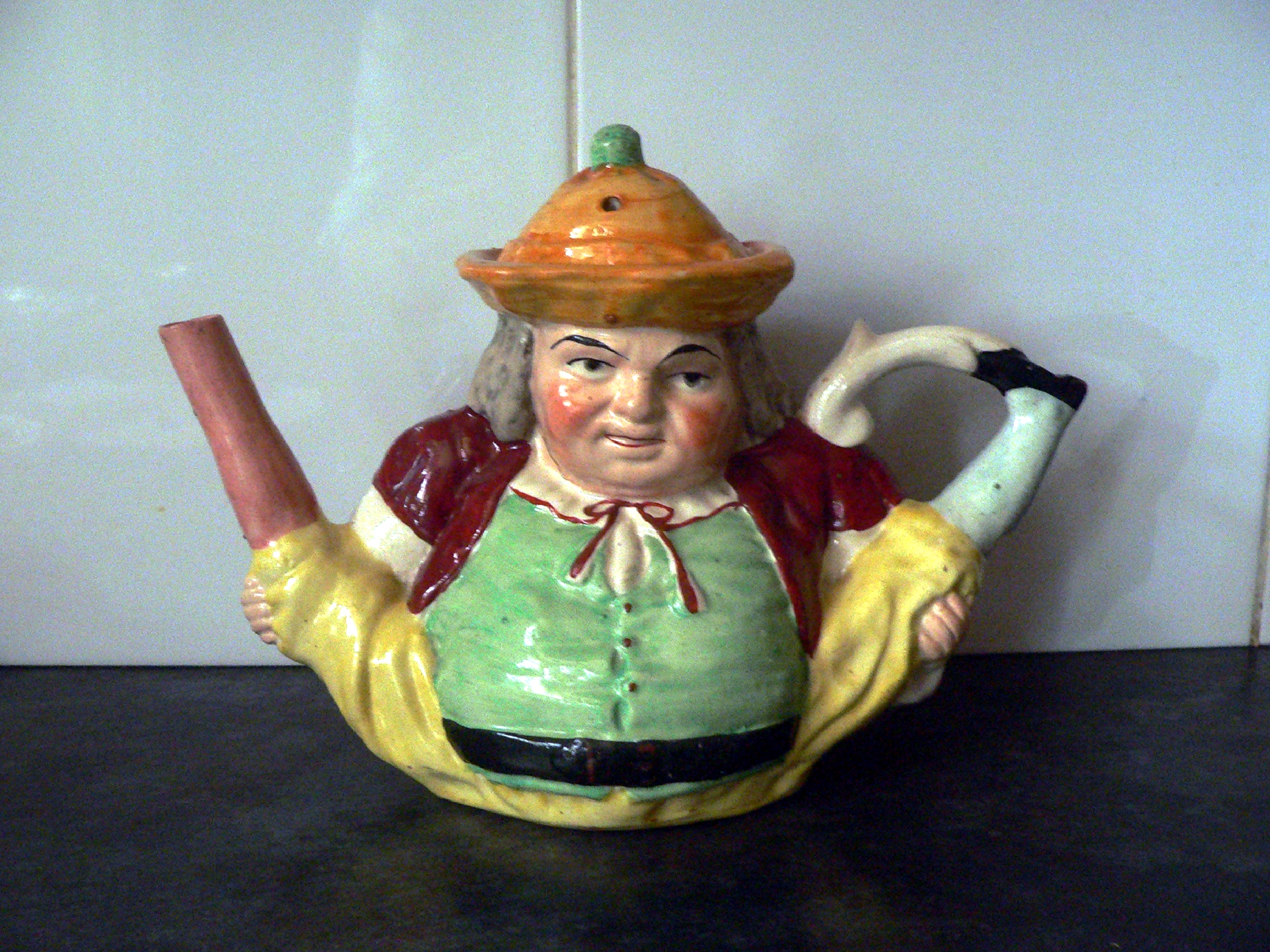 Large vintage character teapot - ideal plant waterer.