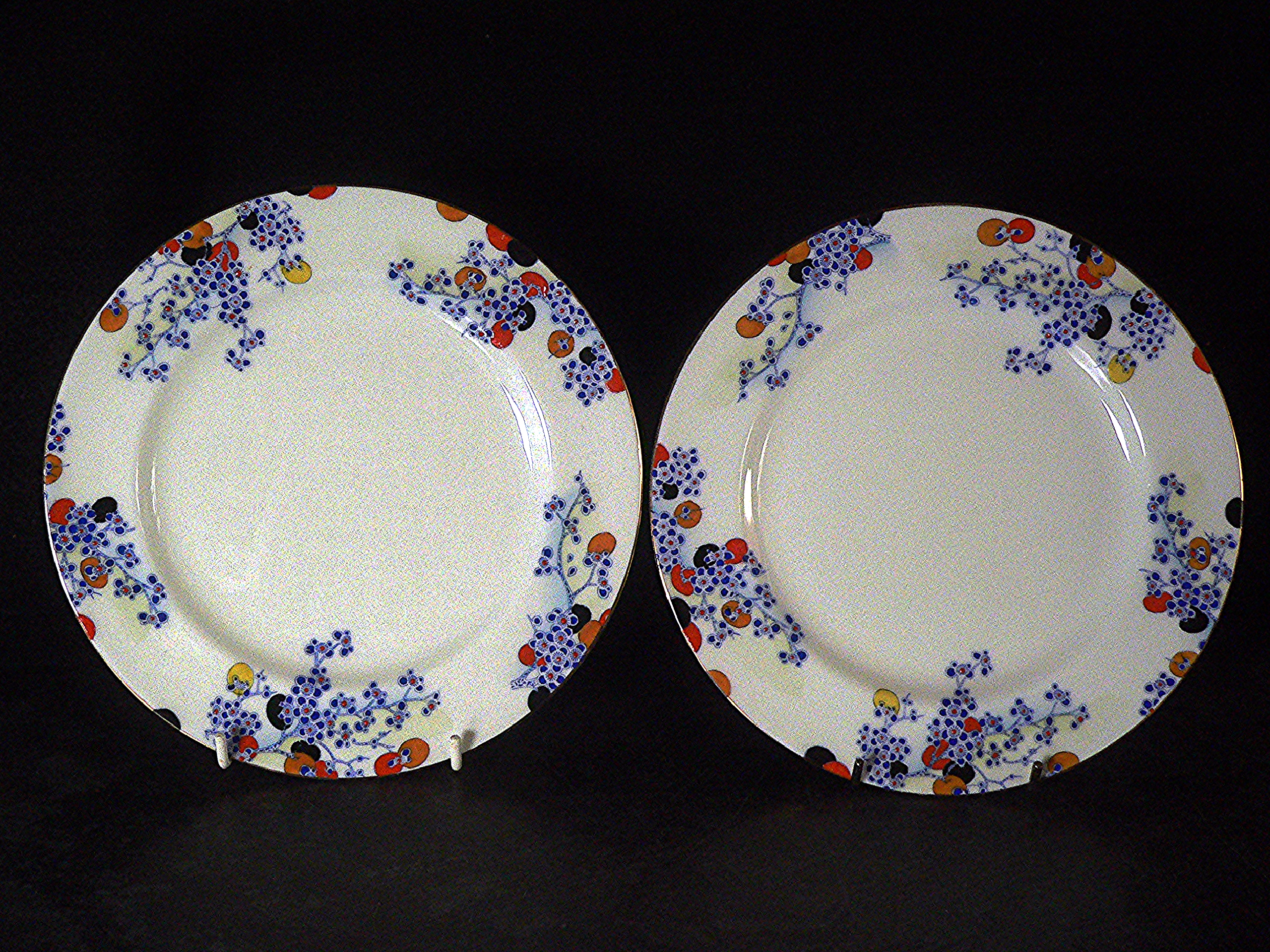 Pair of 8" Royal Doulton "Carnival" plates