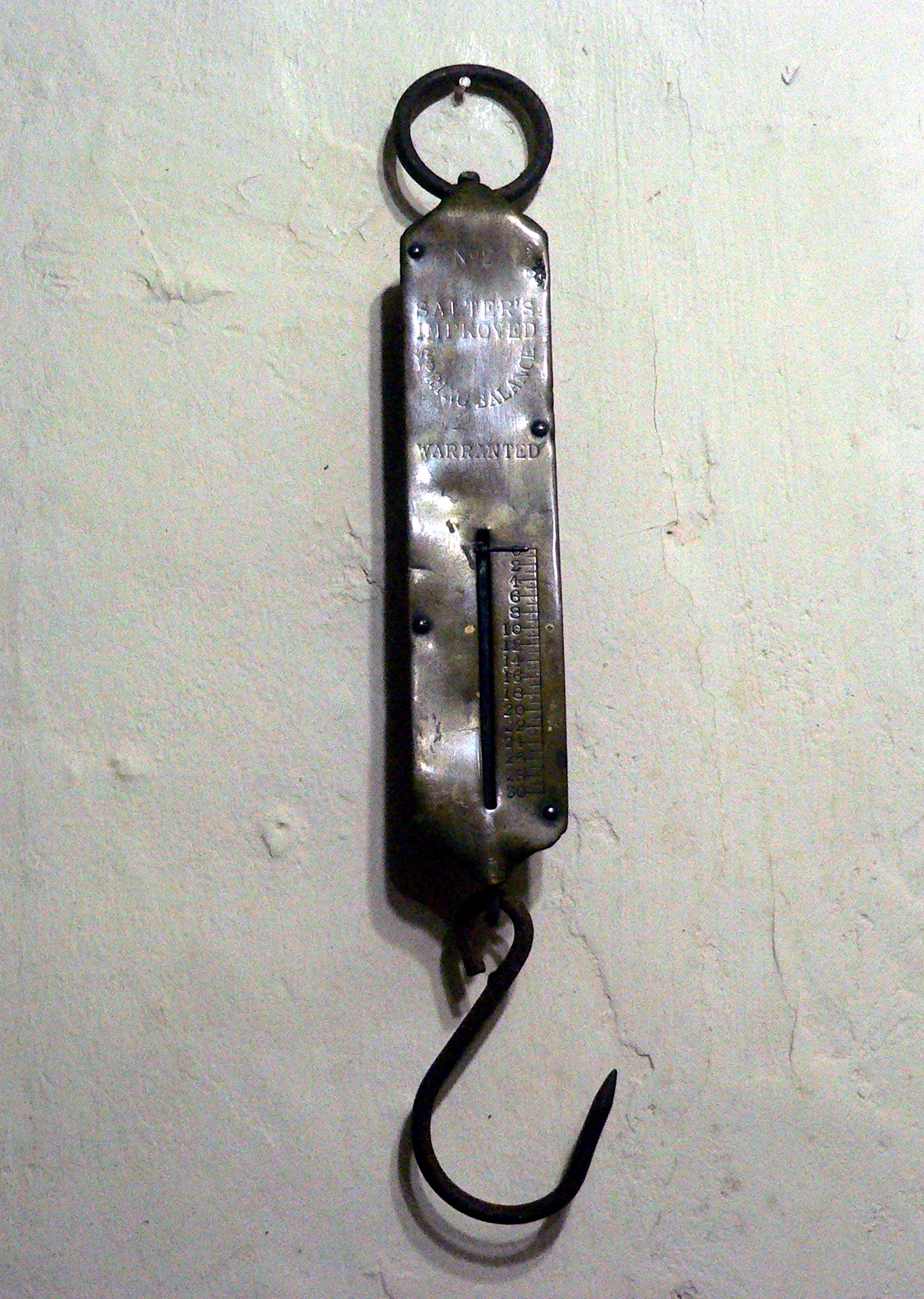 Vintage/Antique Salter's Improved Spring Balance No.2 Brass Front Scale - 30lb