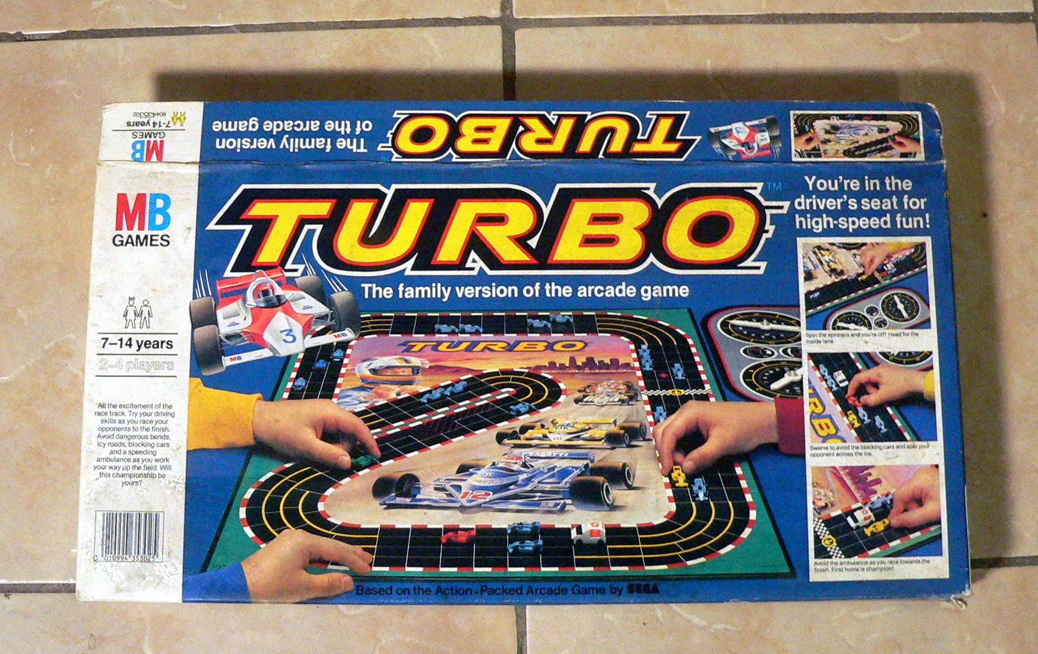 Sega Turbo MB Board Game 1983