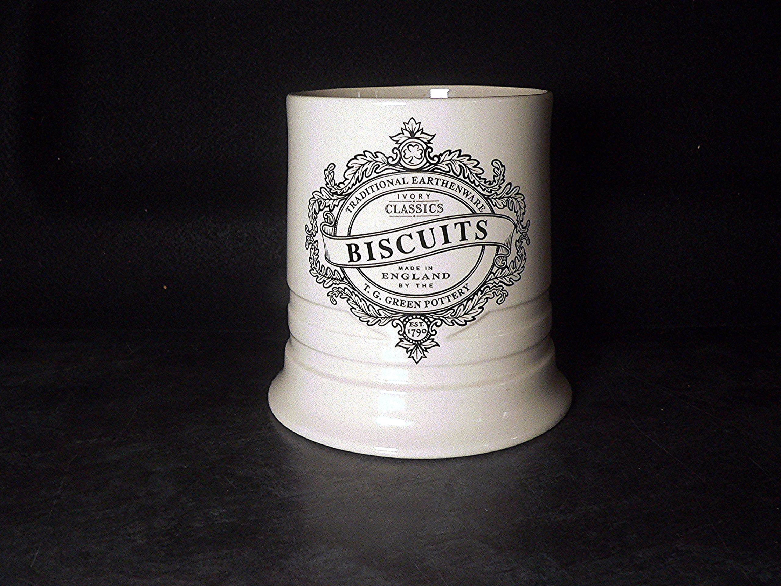 T.G.Green ceramic biscuit / utensils container