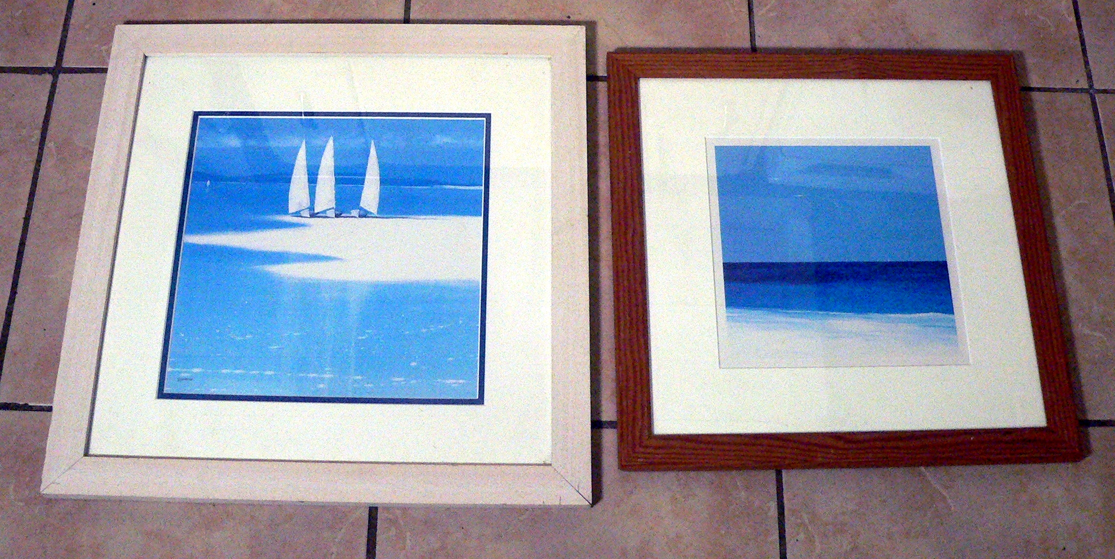 NO POST . R.Pearce signed print and one similar unsigned other.