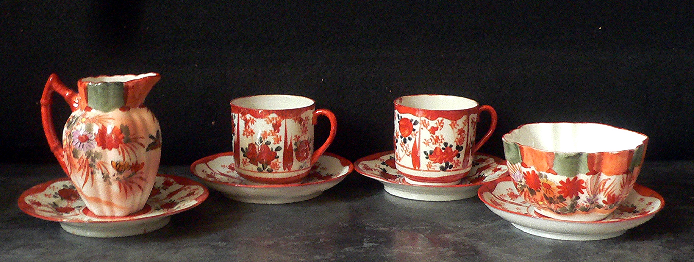 Oriental tea set.