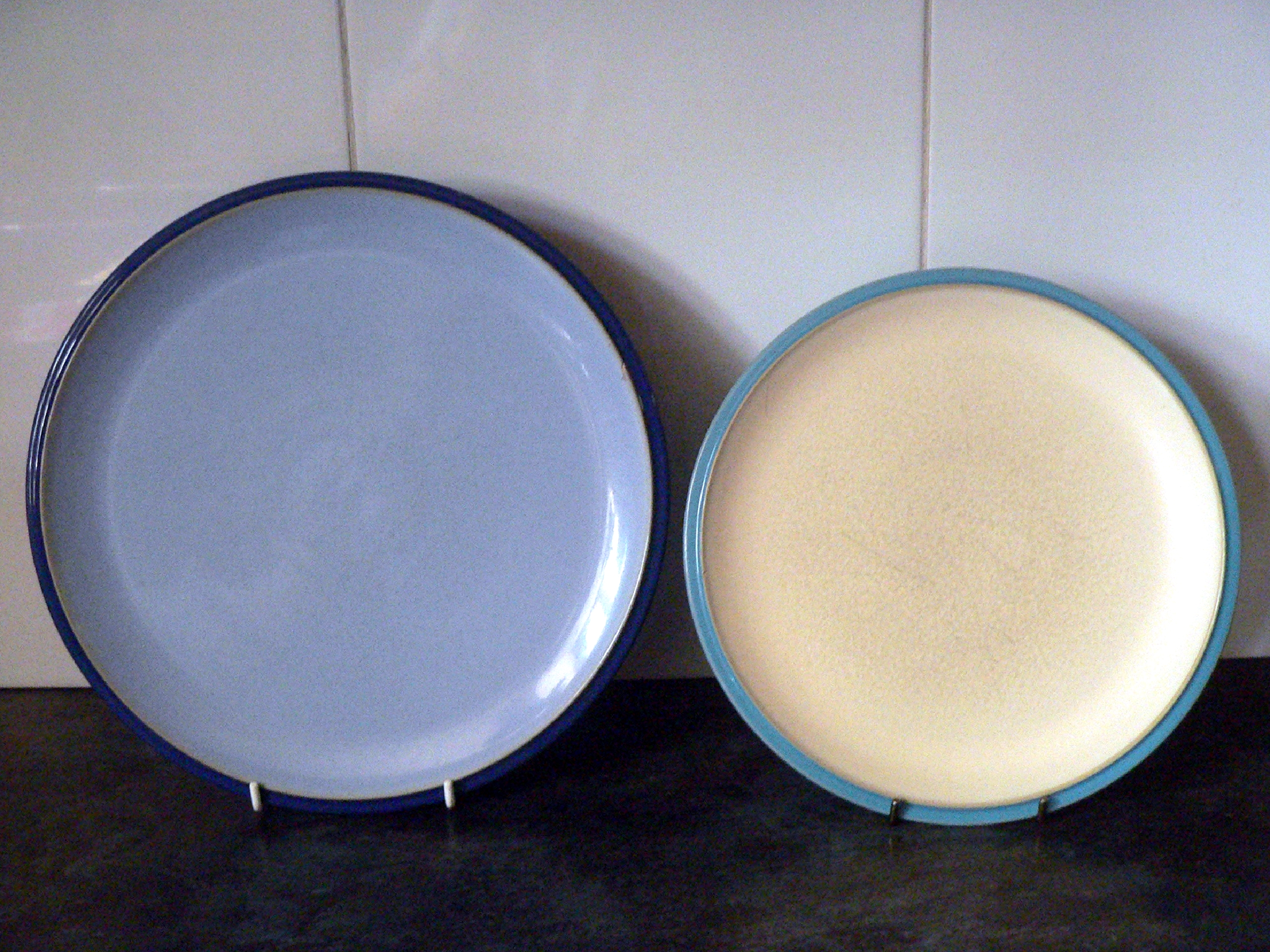 Pair of Denby Cook and Dine stoneware dinner plates