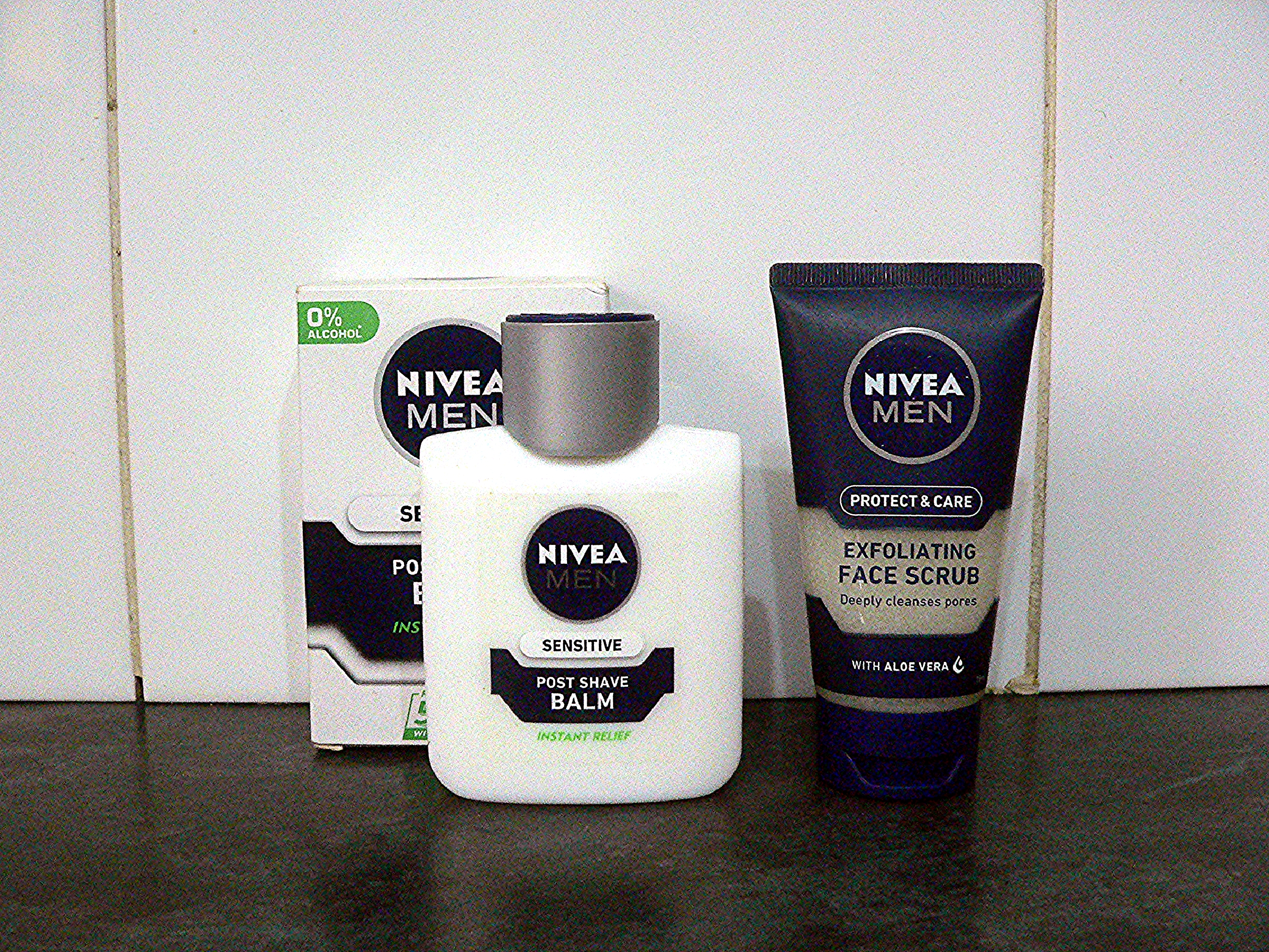 Nivea Men Duo - Post shave balm & Exfoliating facial scrub