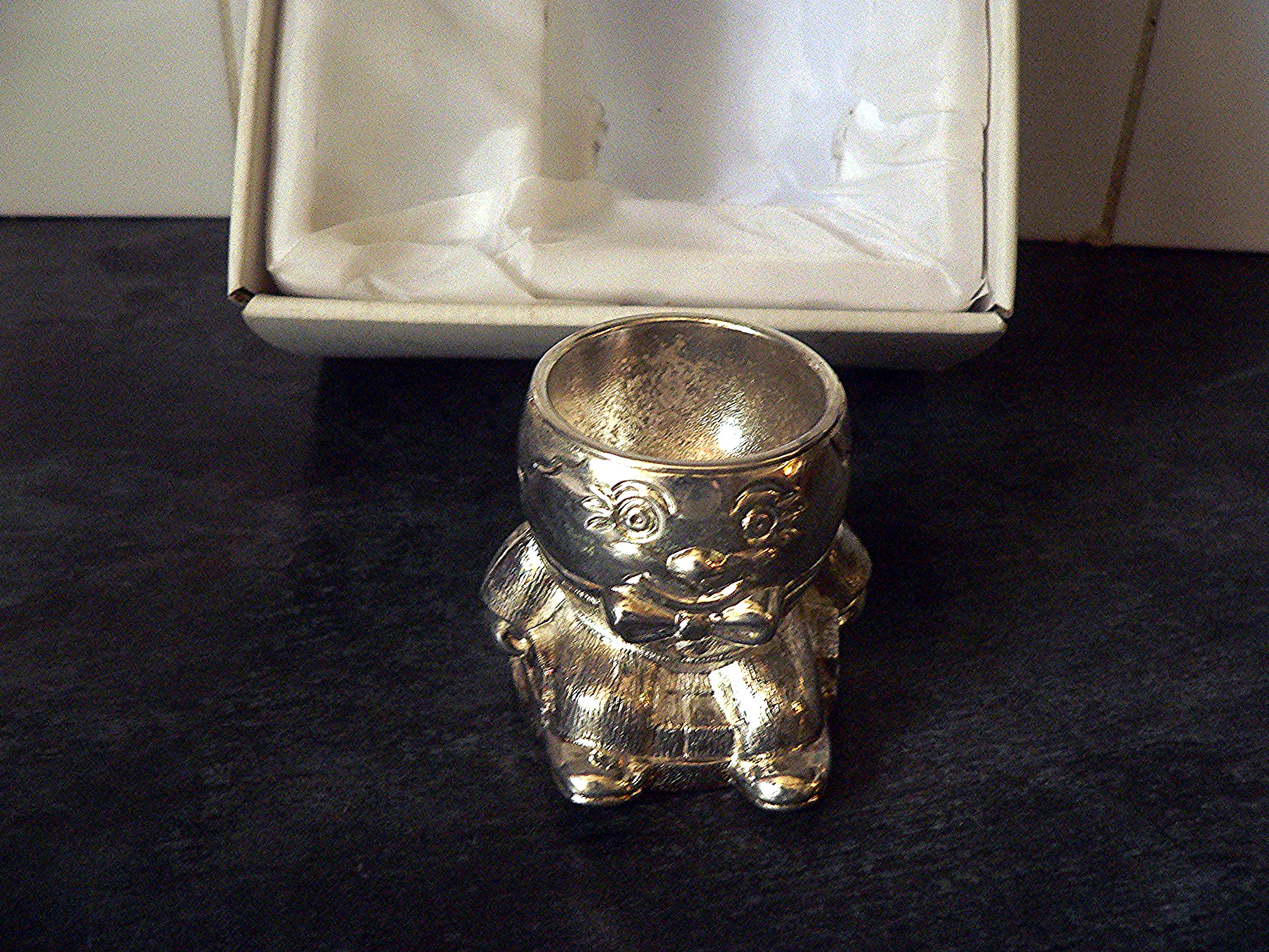 Plated Humpty Dumpty eggcup.