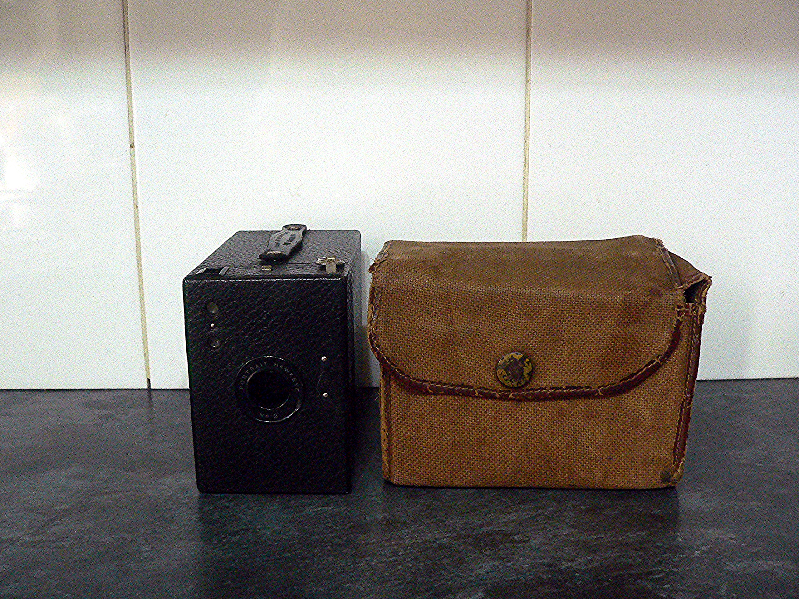 Vintage / antique Kodak "Portrait Hawkeye No.2" camera in original case