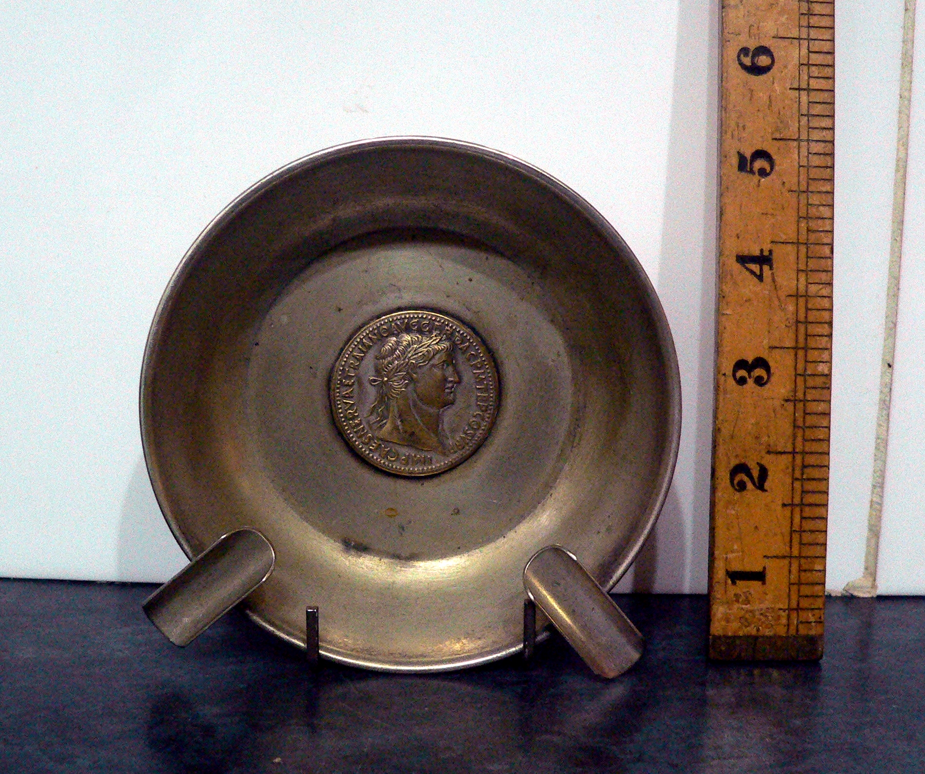 Vintage Spanish Plated Ashtray.