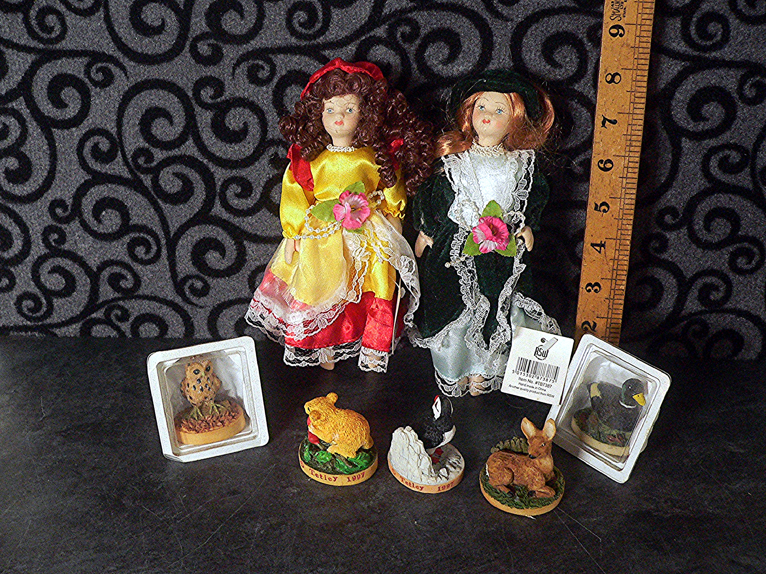 Misc. Tetley Tea 1990s figures, dolls, animal ornaments
