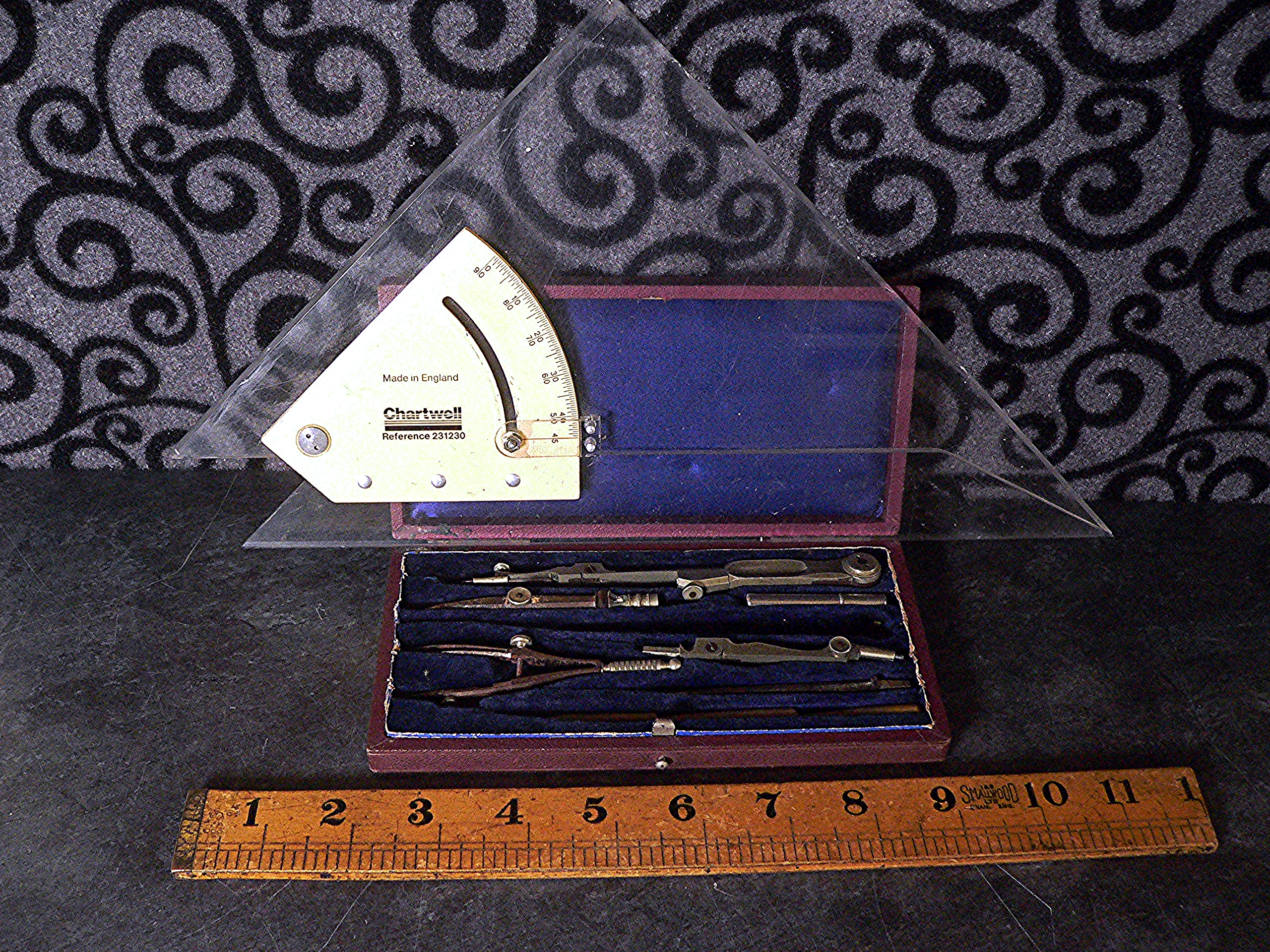 Vintage cased instruments etc