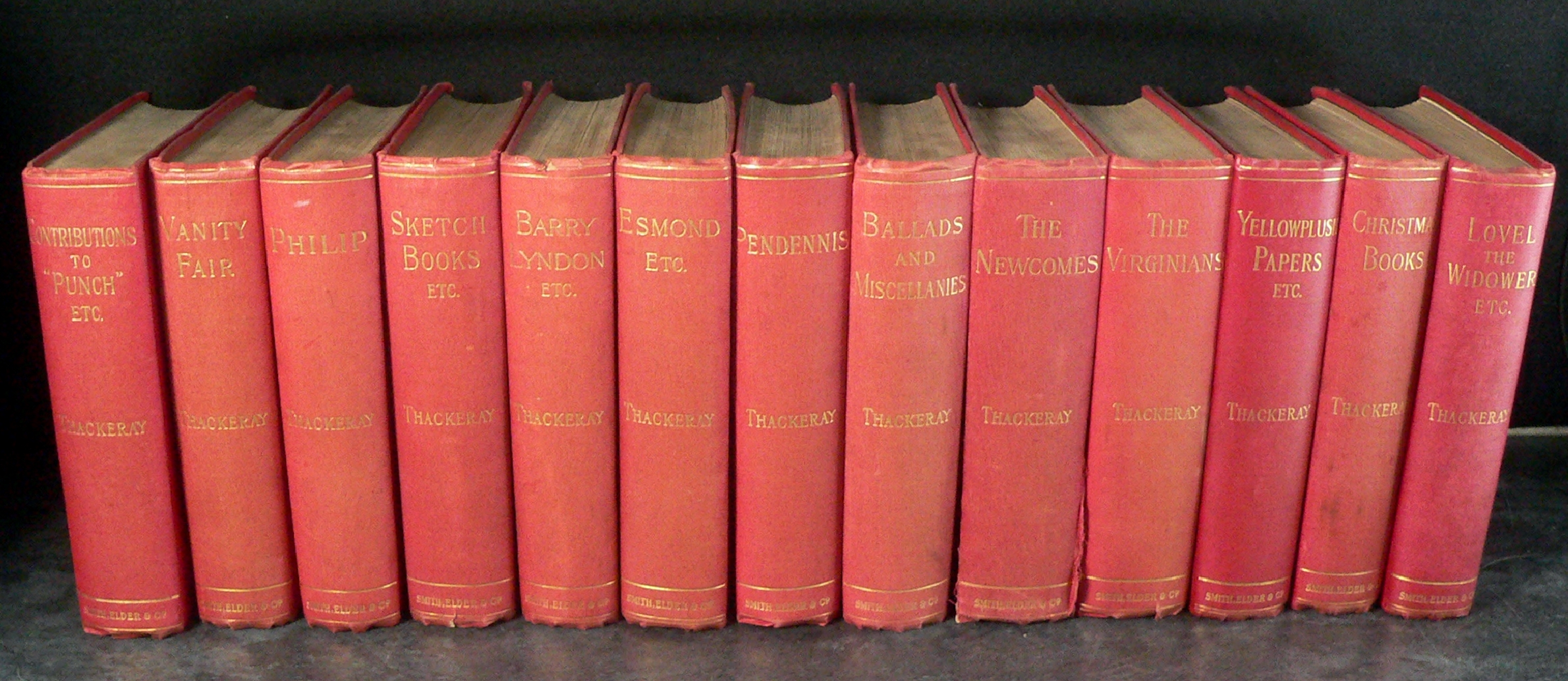(NO POST) The Works of William Makepeace Thackeray 1–13 Smith Elder & Co 1903 Complete