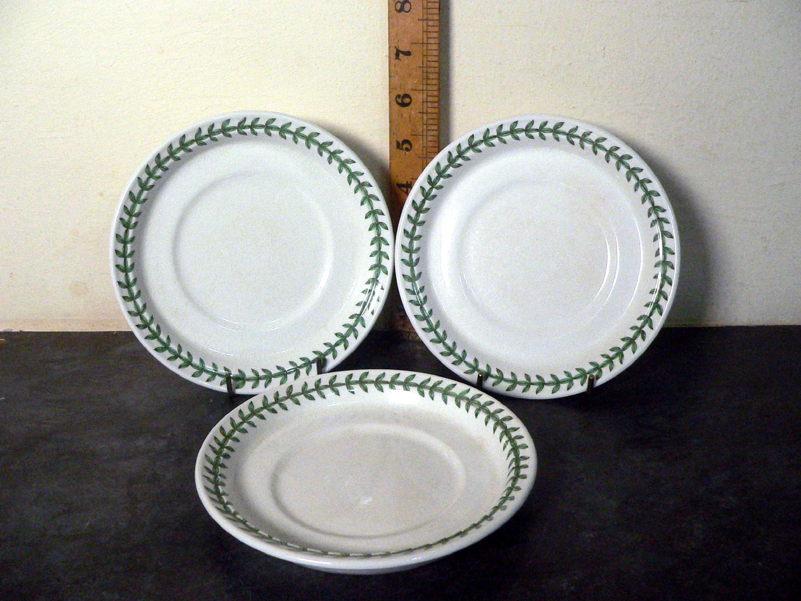 Trio of Portmeirion Botanic Garden saucer plates