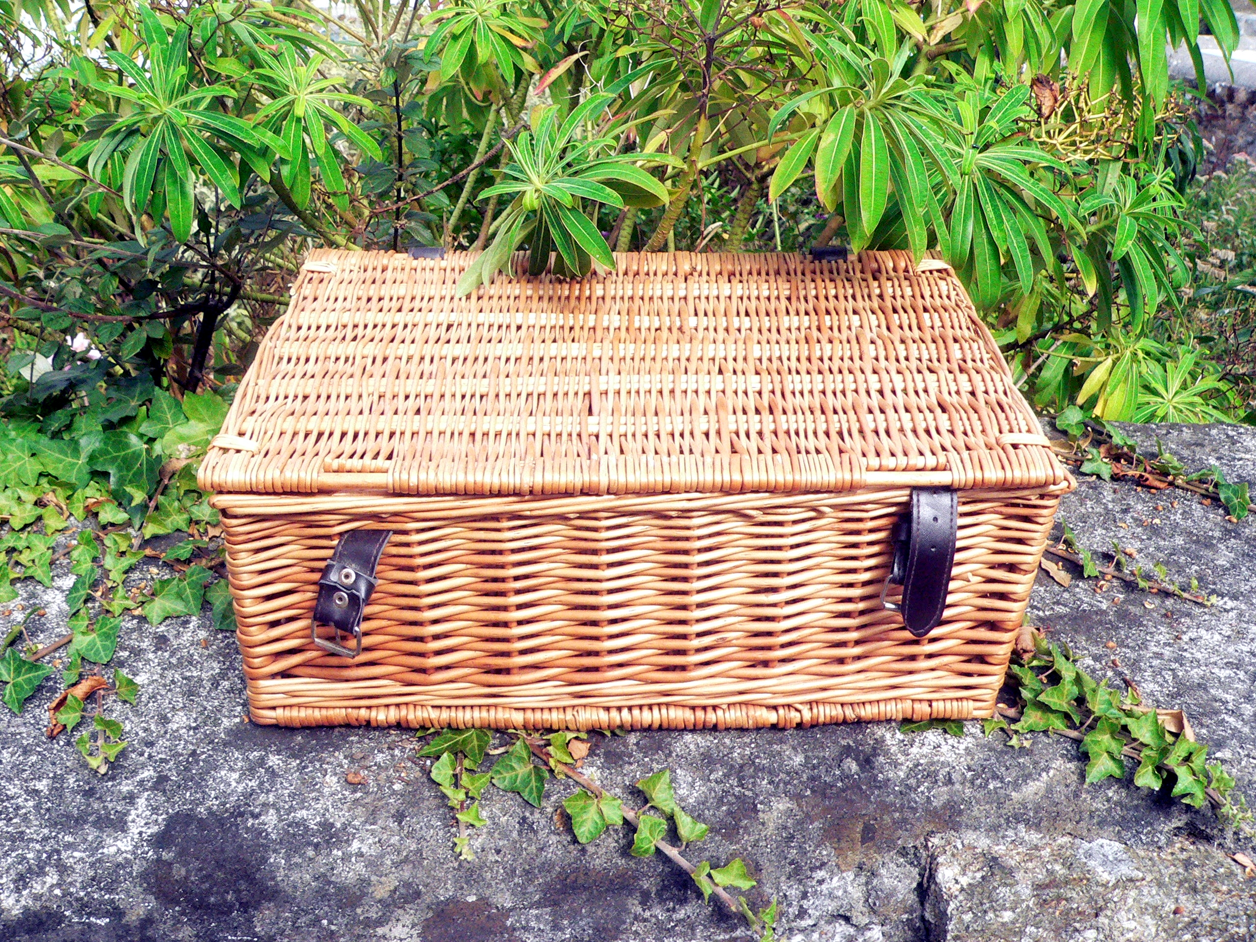 Wicker basket 18" x 12" x 7"