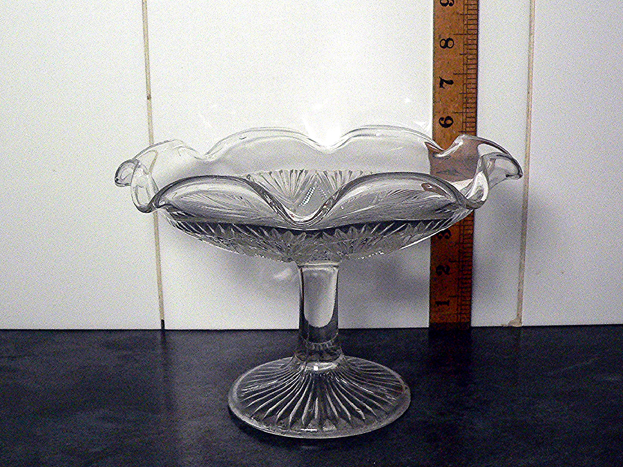 Vintage glass cake stand