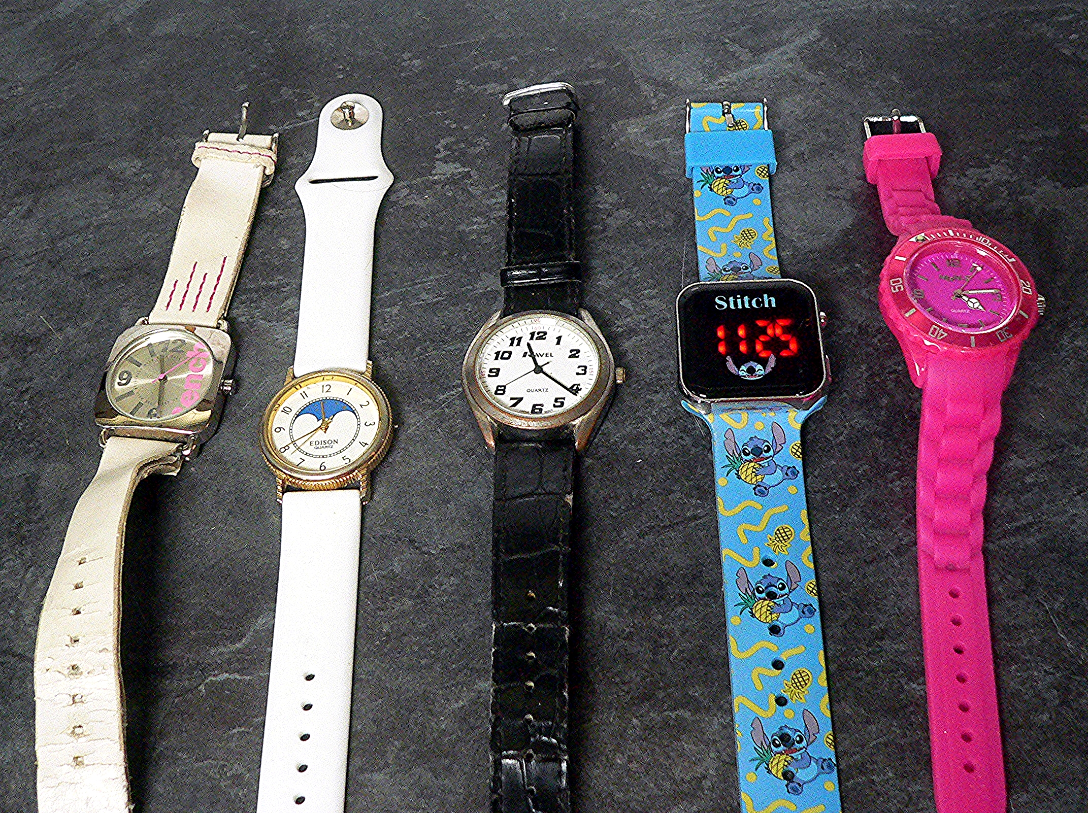 Five working watches