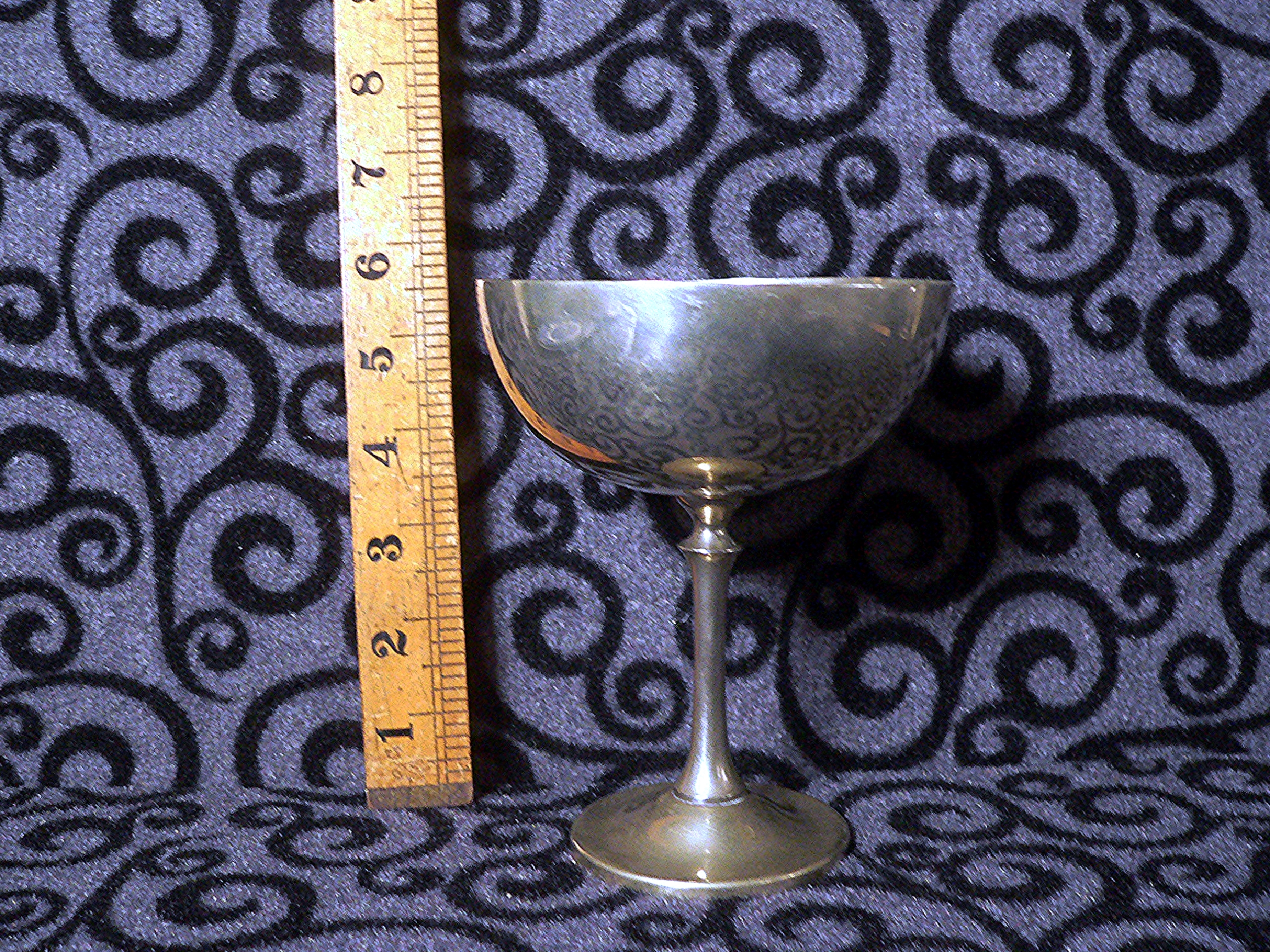 Vintage silver plated champagne goblet