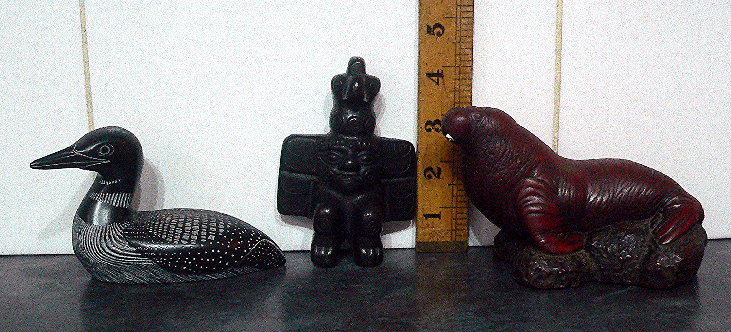 Trio of Canadian made ornaments.