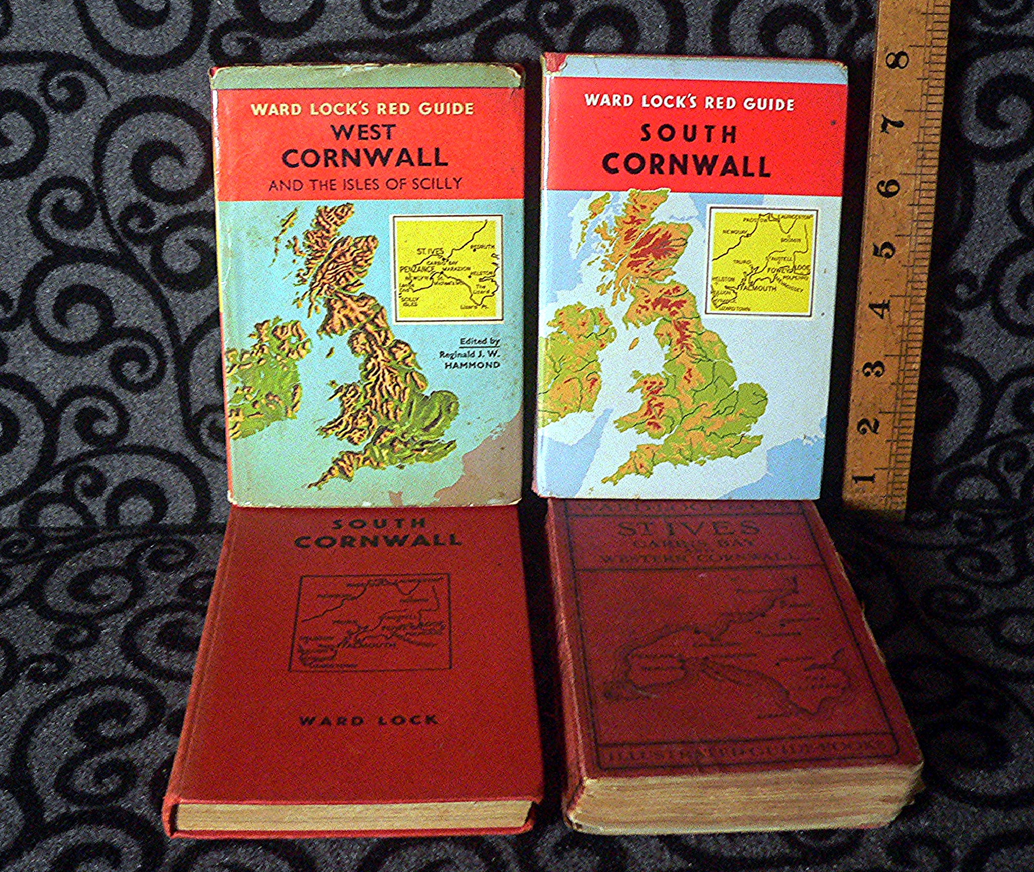 Four vintage Ward Lock local interest travel guide books.