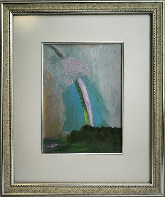 Г. Райшев. Без названия. . Картон, масло. В паспарту 31,5х26,1. Изобр. 21,5х16. 
Геннадий 