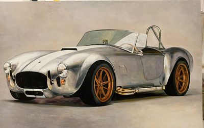 Г. Лесухин. Шелби Кобра 1965. 2023. Холст, Масло. 
Григорий Борисович Лесухин — уральский 