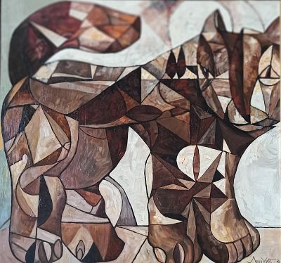 Г. Лесухин. Кот. 2010. Холст, Масло. 
Григорий Борисович Лесухин — уральский художник и 