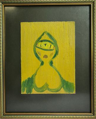 Г. Райшев. Хозяйка Югры. Из цикла &laquo;Легенды Югры&raquo;. 1980-е. . Картон, масло. 31,8х26; 21х16 