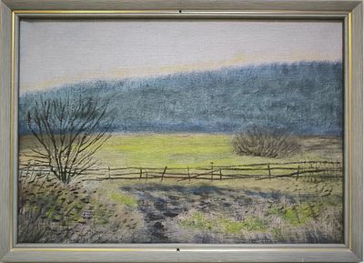 В. Л. Колбасов. Осенний вечер. 2012. Холст, масло. 
Вадим Леонидович Колбасов — уральский 