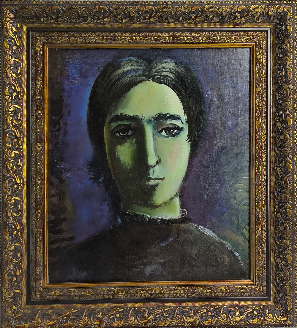 В. Михайлов. Портрет. 1978. . Холст, масло. 40,1х34,6 
Вячеслав Саввич Михайлов — заслуженный 