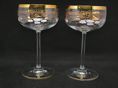 Пара Бакалов Bohemia. Золочение, пантография, роспись. 
15,5х8,5 
без дефектов