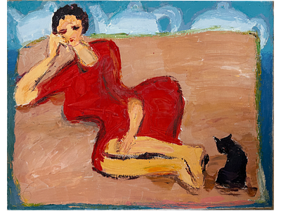 Сергей Лаушкин "Домашняя". 70 х 90 см 
холст, масло 
2010-е 
Сергей Лаушкин (род. 1953) — 