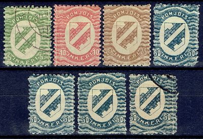 1920 Ингермландия, м. из серии, перф, состояние */гаш. Сол. 1-4